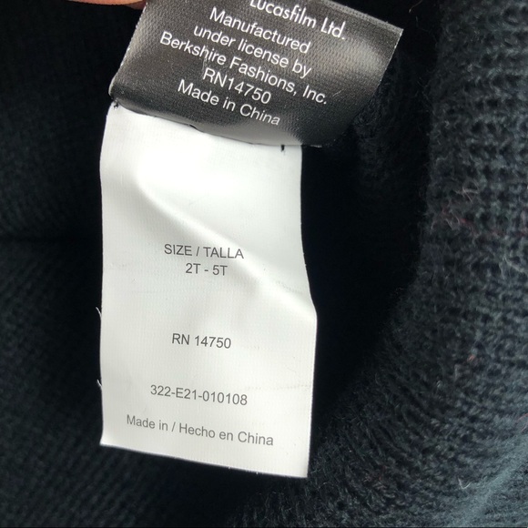 Star Wars The Mandalorian Black Hat and Mitten - Picture 5 of 6